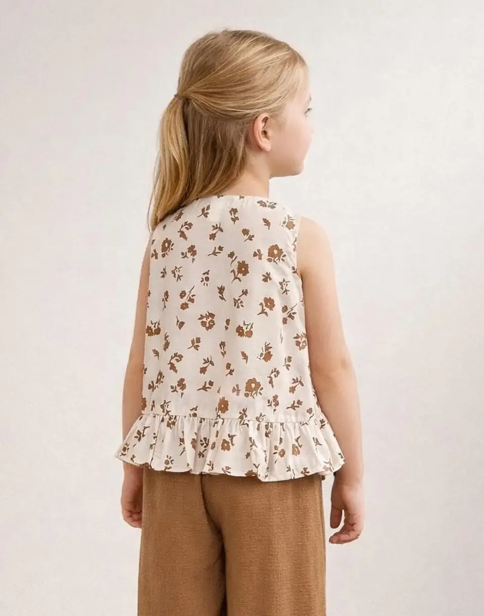 Girls Peplum Top Sewing Pattern 3