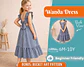 Girls Open Back Ruffle Dress Sewing Pattern - thumbnail 1