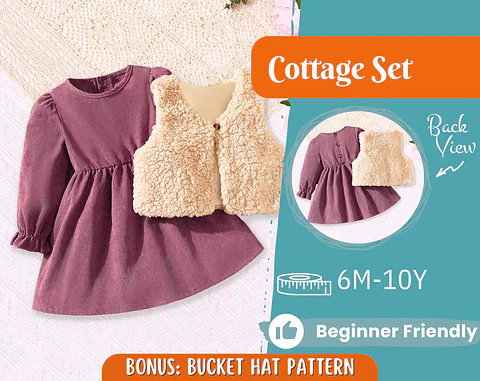 Dress and Vest Pattern for Kids