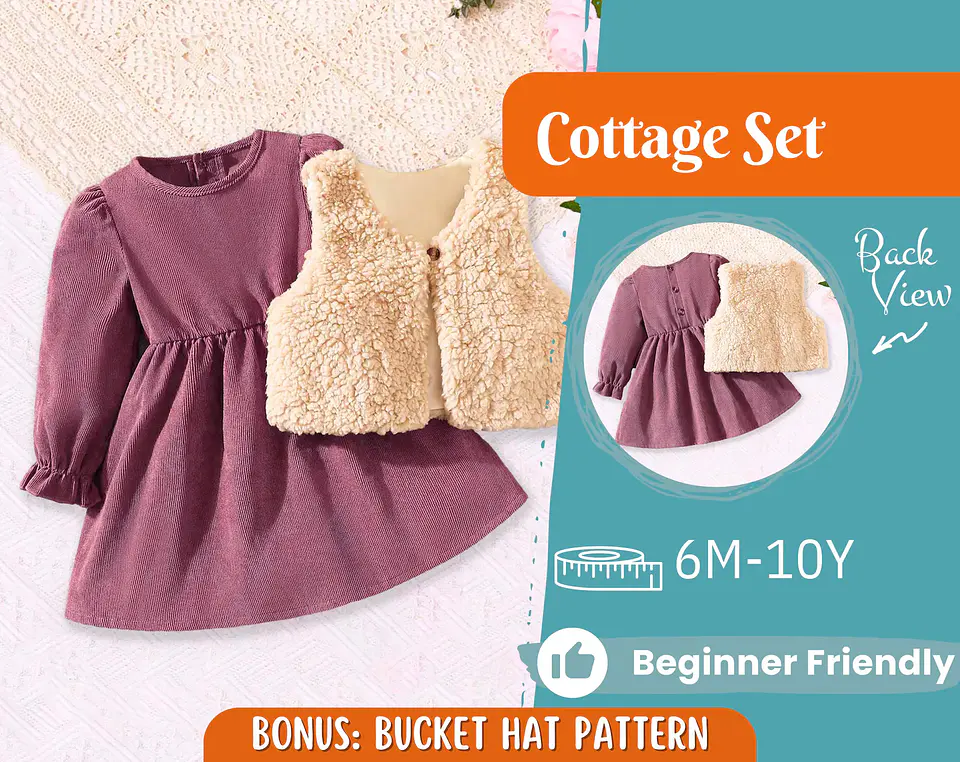 Dress and Vest Pattern for Kids 1