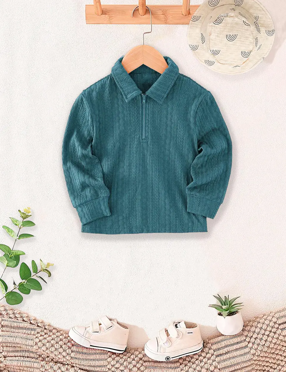 Kids Quarter-Zip Pullover Sewing Pattern 2