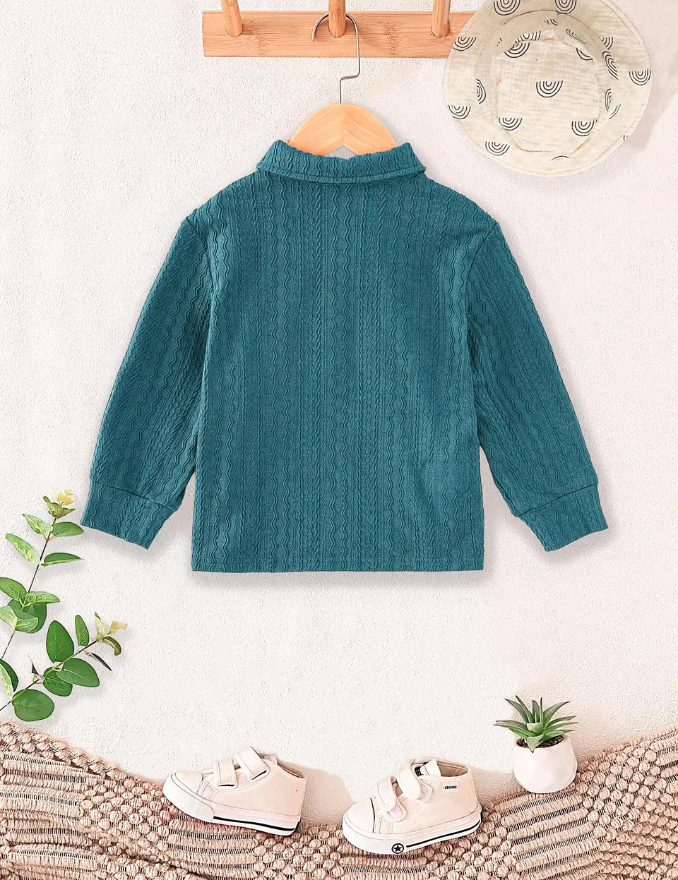 Kids Quarter-Zip Pullover Sewing Pattern 3