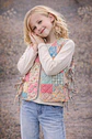 Girls Patchwork Quilted Vest Sewing Pattern - thumbnail 2