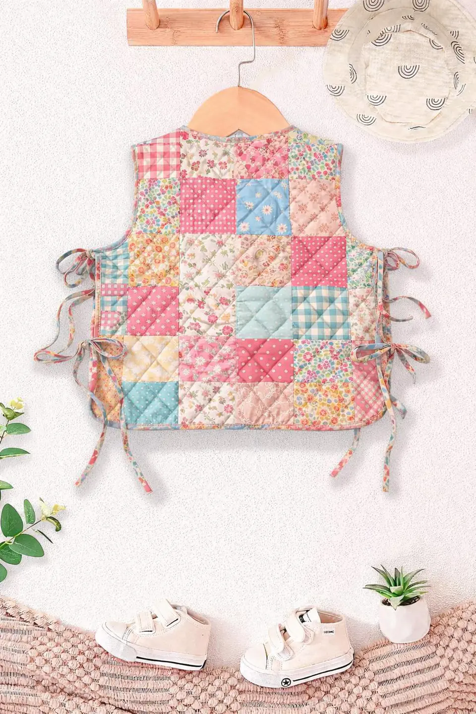 Girls Patchwork Quilted Vest Sewing Pattern 3