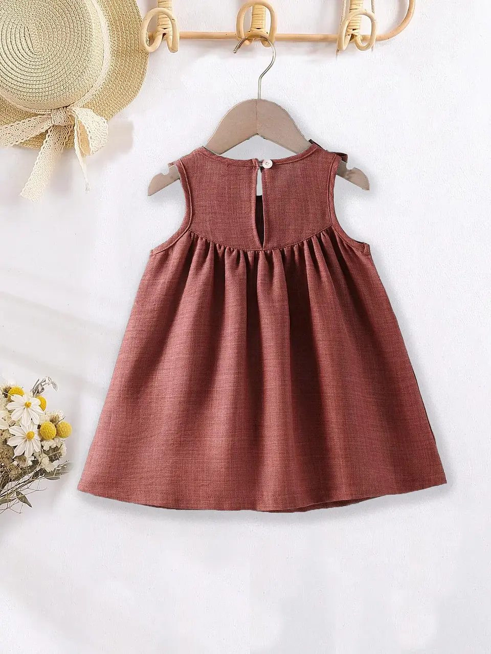 Girls Tie Shoulder Pinafore Dress Sewing Pattern PDF 2
