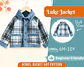 Children's Button-Up Coat Jacket Sewing Pattern - thumbnail 1