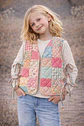 Girls Patchwork Quilted Vest Sewing Pattern - thumbnail 4