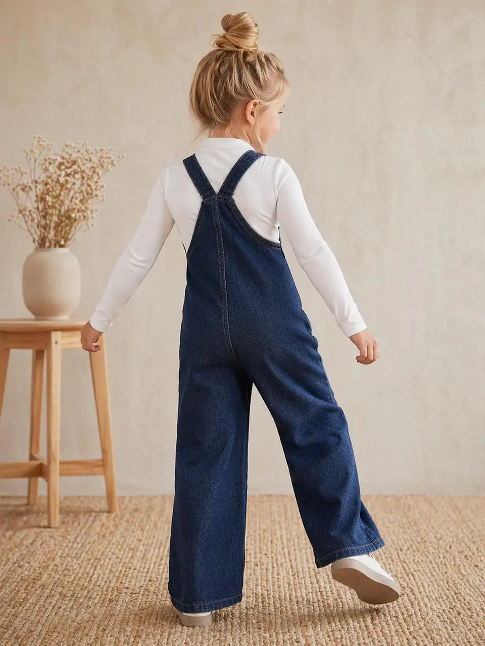 Girls Wide Leg Overalls Sewing Pattern 2