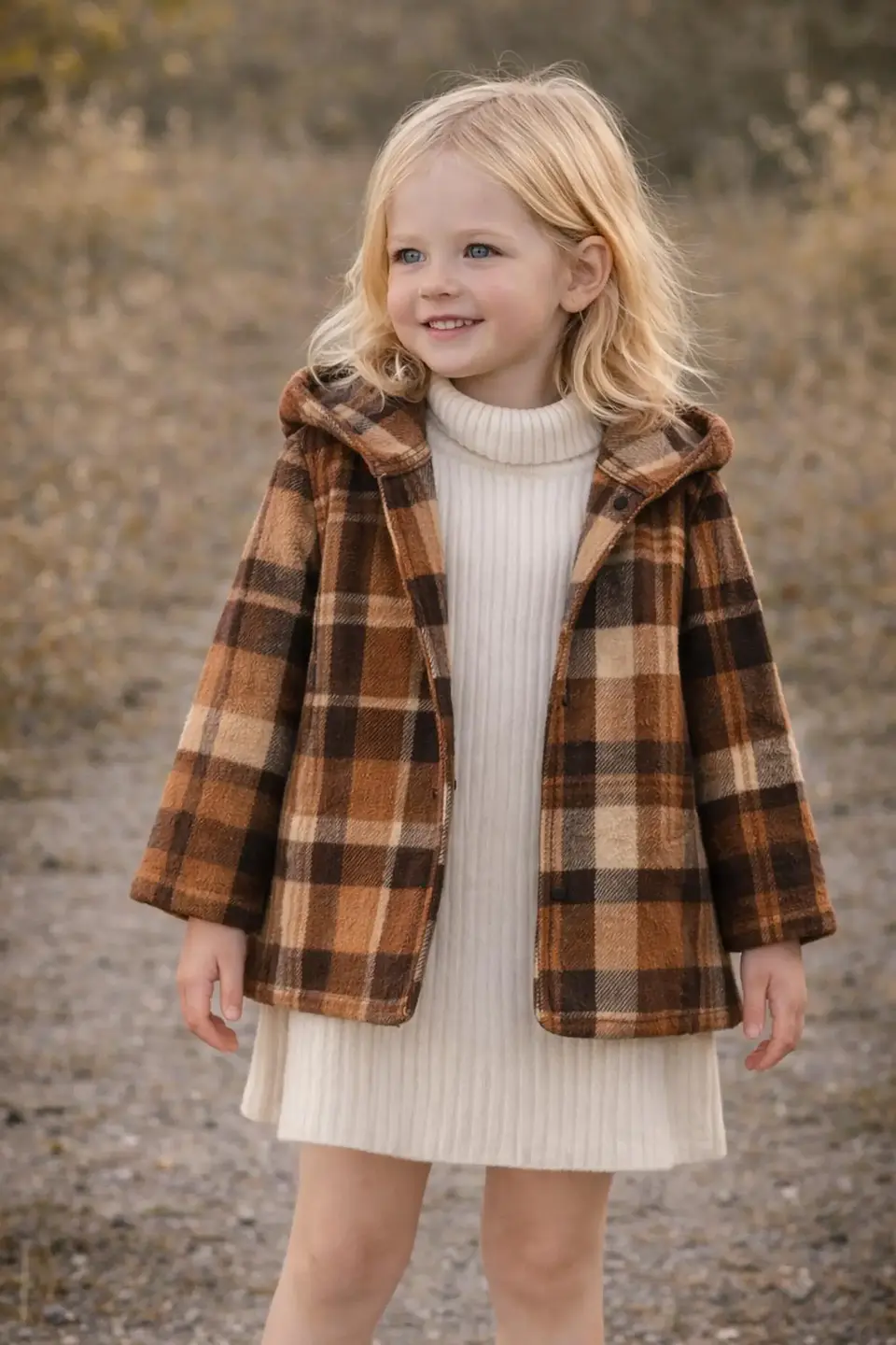 Girls Hooded Coat Sewing Pattern 5