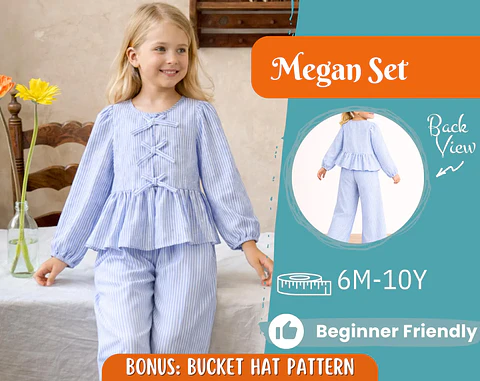 Blouse and Pants Pattern for Kids