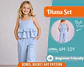 Girls Ruffle Top and Wide Leg Pants Sewing Pattern - thumbnail 1