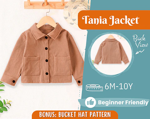 Jacket Sewing Pattern for Kids