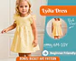 Girls Flutter Sleeve Dress Sewing Pattern - thumbnail 1