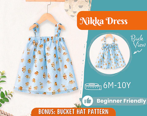 Baby Girls Ruffle Strap Sundress Sewing Pattern