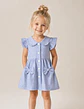 Girls Peter Pan Collar Bow Pocket Dress Sewing Pattern  - thumbnail 2