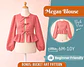 Girls Bow Front Peplum Top Sewing Pattern - thumbnail 1