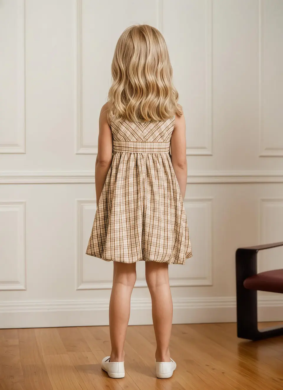 Girls Empire Waist Bow Dress Sewing Pattern 3