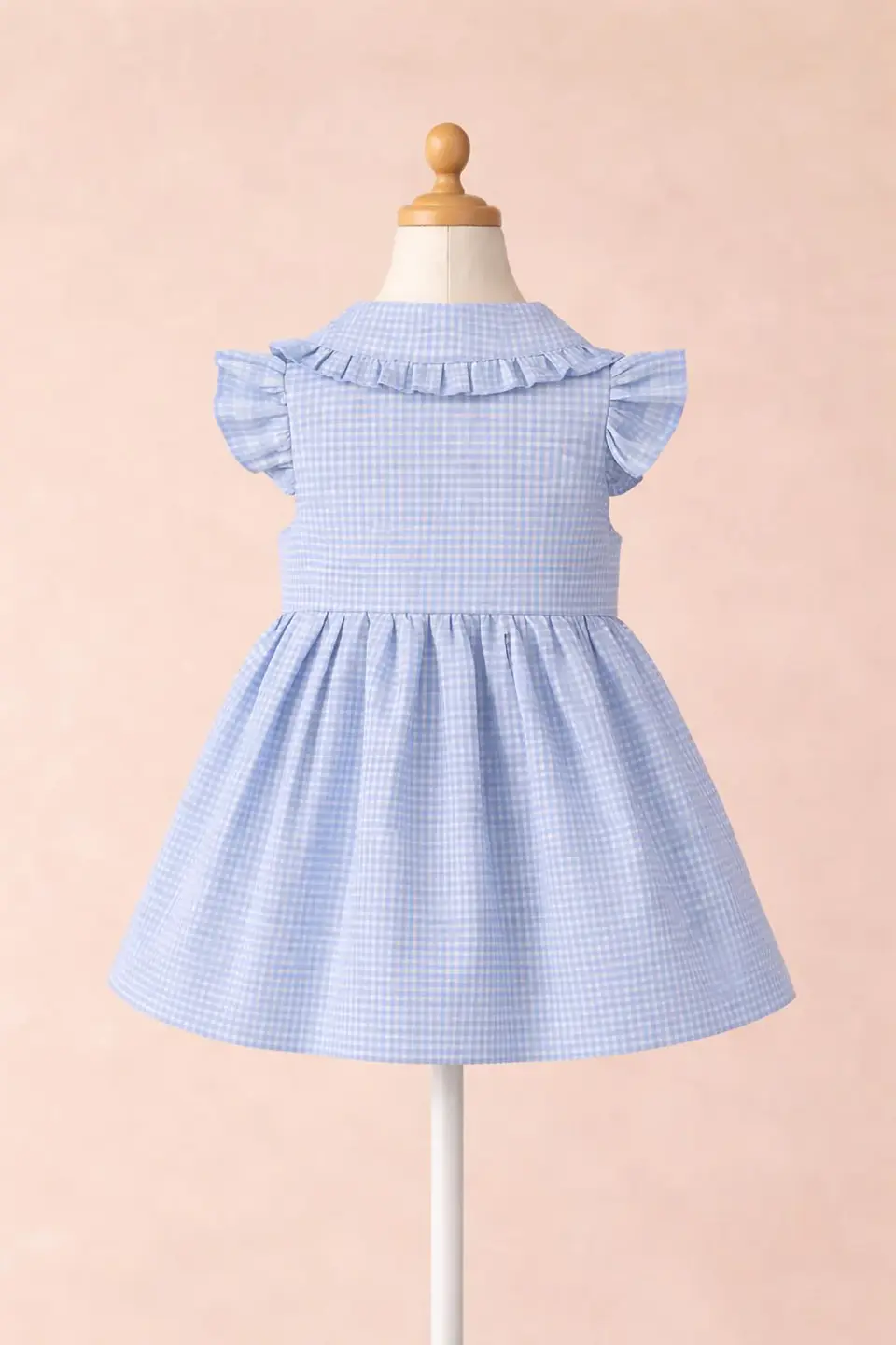 Girls Peter Pan Collar Bow Pocket Dress Sewing Pattern  3