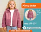 Kids Jacket Sewing Pattern PDF,  Hooded Zip-Up Coat - thumbnail 1