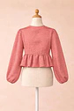 Girls Bow Front Peplum Top Sewing Pattern - thumbnail 3