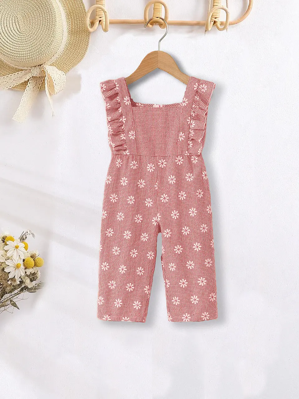Girls Ruffle Strap Jumpsuit Sewing Pattern 2