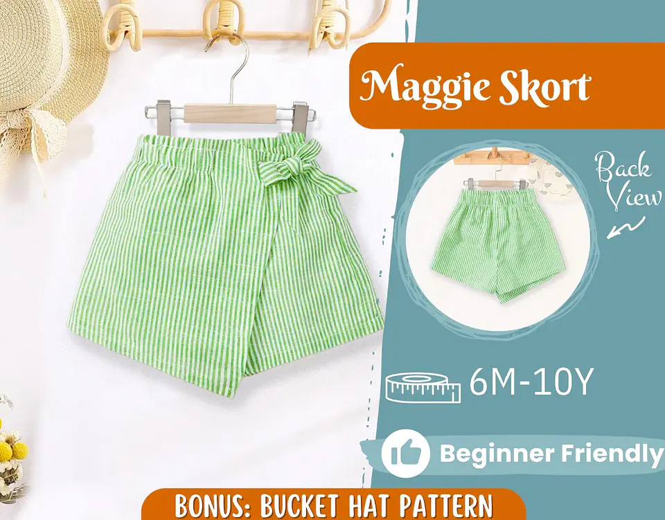 Skort Sewing Pattern for Kids 1