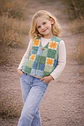 Girls Quilted Patchwork Vest Sewing Pattern - thumbnail 4