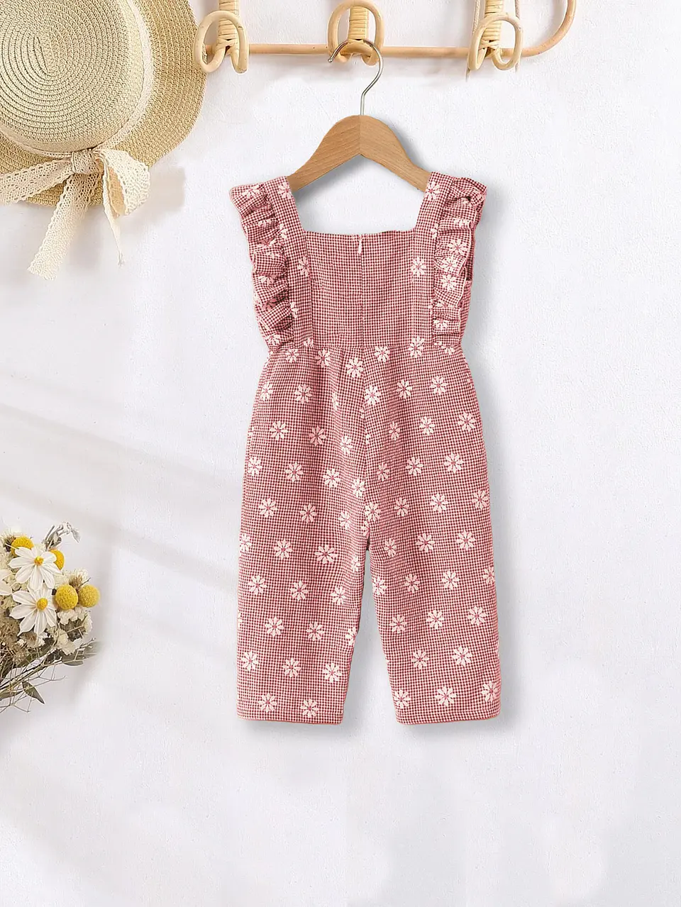 Girls Ruffle Strap Jumpsuit Sewing Pattern 3