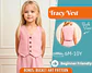 Girls Button Front Vest Sewing Pattern - thumbnail 1