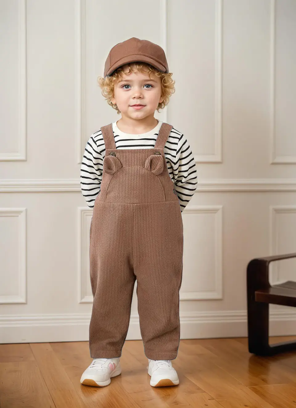 Kids Bear Overalls Sewing Pattern 2