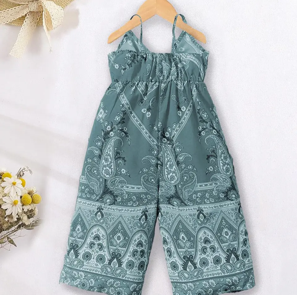 Girls Boho Jumpsuit Sewing Pattern 3