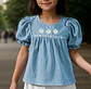 Girls Ruffle Hem Shorts Sewing Pattern - thumbnail 3