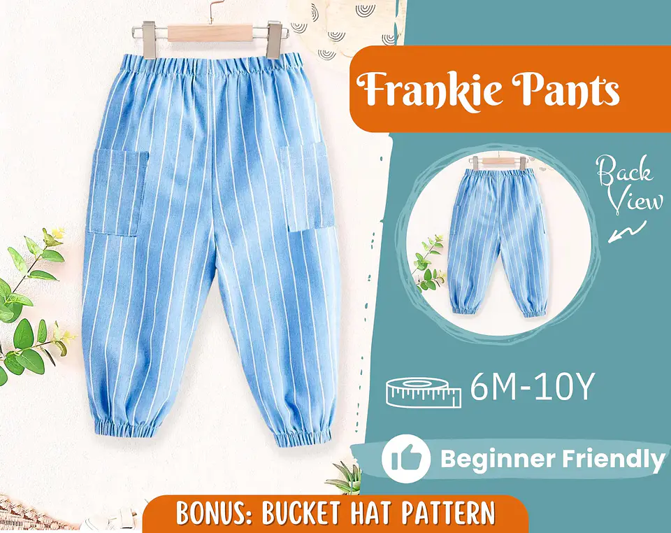 Kids Cargo Jogger Pants Sewing Pattern 1