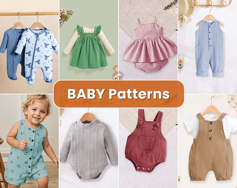 Kids Bundle, Overalls for Babies, Sewing Patterns