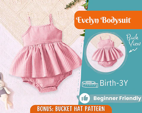 Baby Dress & Bloomers Sewing Pattern