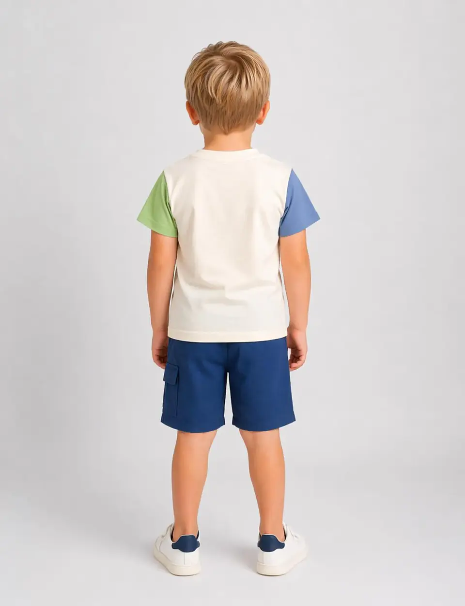 Kids T-Shirt & Cargo Shorts Sewing Pattern 3