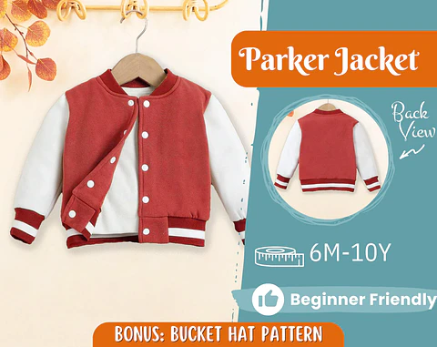 Kids Varsity Jacket Sewing Pattern