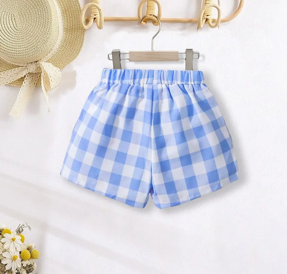 Kids Elastic Waist Shorts Sewing Pattern 3