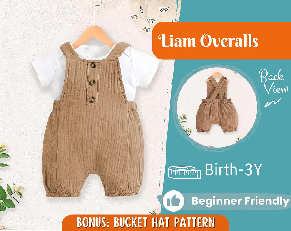 Baby Bubble Romper Sewing Pattern 1
