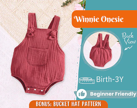 Infant Pocket Romper Sewing Pattern