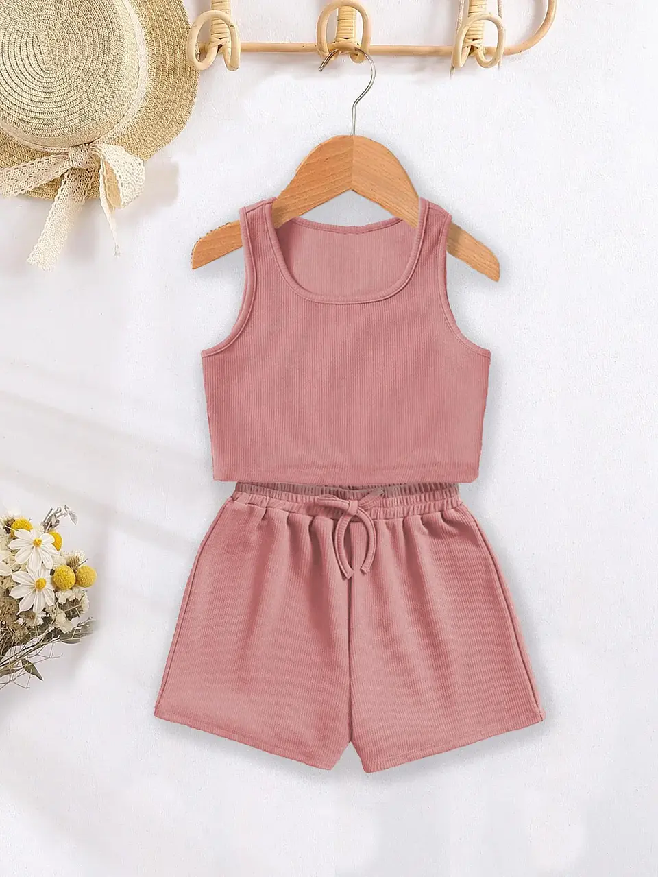 Girls Crop Tank Top & Shorts Sewing Pattern PDF 3