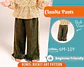 Girls Ruffle Hem Wide Leg Pants Sewing Pattern - thumbnail 1