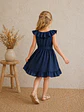 V-neck dress with ruffles sewing pattern for girl - thumbnail 2