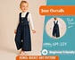 Girls Wide Leg Overall Jumpsuit Sewing Pattern - thumbnail 1