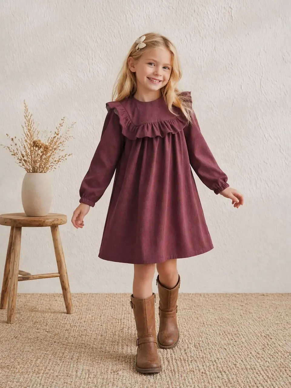 Ruffle Yoke Dress Sewing Pattern 3