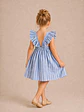 Girl's dress with square neckline, ruffled sleeves and front bow Sewing Pattern - thumbnail 2