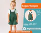 Girls Pleated Overall Shorts Sewing Pattern - thumbnail 1