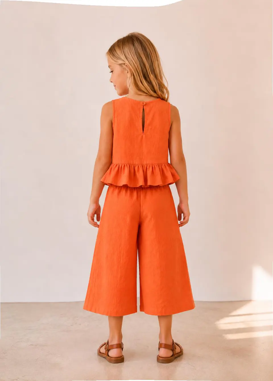 Elastic Waistband Pants Sewing Pattern for Girl 2