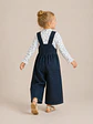 Girls Wide Leg Overall Jumpsuit Sewing Pattern - thumbnail 2