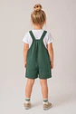 Girls Pleated Overall Shorts Sewing Pattern - thumbnail 2